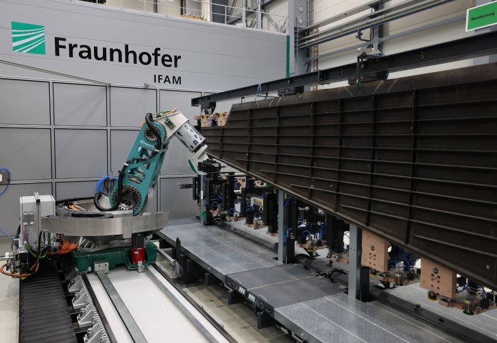 Versuchsaufbau Roboter beim Frauenhofer Institut